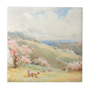 Vintage Spring by Joseph Rubens Powell Ceramic Tile