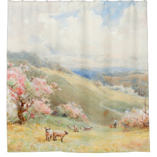 Vintage Spring by Joseph Rubens Powell Shower Curtain