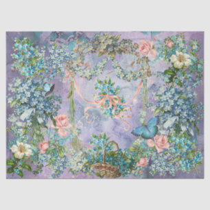 Vintage Spring Forget-Me-Nots Tissue Paper
