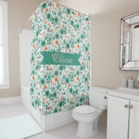 Vintage Spring Green Floral Personalised