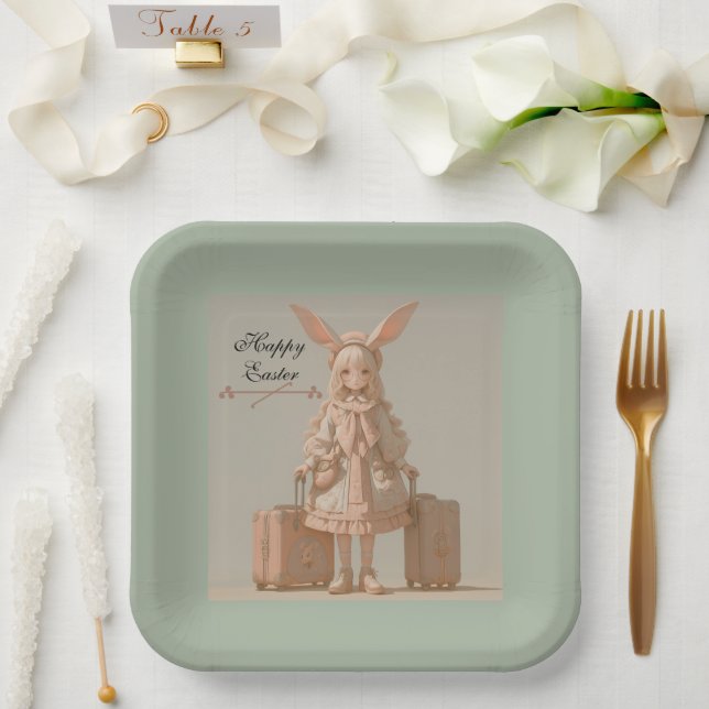 Vintage Spring, Paper Plate (Wedding)