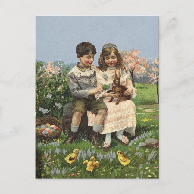 Vintage Spring Postcard (Front)