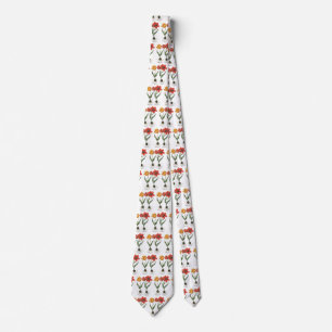 Vintage Spring Tulip Flowers by Basilius Besler Tie