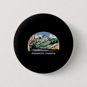 Vintage Squamish, Canada Rock Climbing Bouldering 6 Cm Round Badge