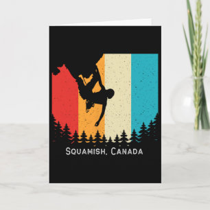 Vintage Squamish, Canada Rock Climbing Bouldering Card