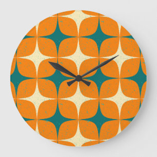Vintage Squares Large Clock