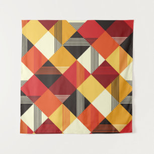 Vintage Squares: Simple Striped Seamless. Tapestry