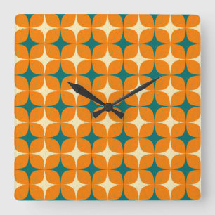 Vintage Squares Square Wall Clock