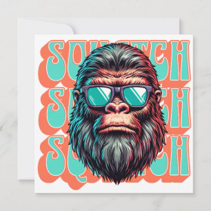 Vintage Squatch Retro Style Comic Pop Art