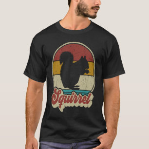 Vintage Squirrel Men Women Kids Boys Girls  Retro T-Shirt