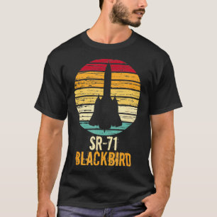 Vintage SR71 Blackbird Military Aviation Aircraft T-Shirt
