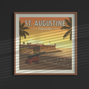 Vintage St. Augustine Florida Poster