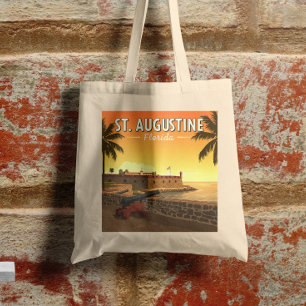 Vintage St. Augustine Florida Tote Bag