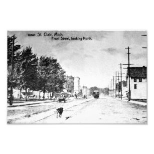 Vintage St. Clair Michigan Early 1900s Photo Print