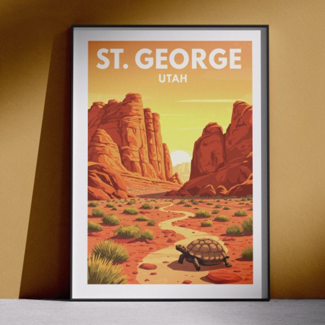 Vintage St. George Utah Poster (Creator Uploaded)