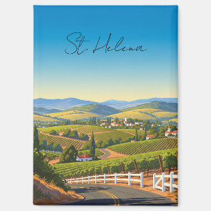 Vintage St. Helena California Magnet