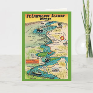 Vintage St Lawrence Seaway  Card
