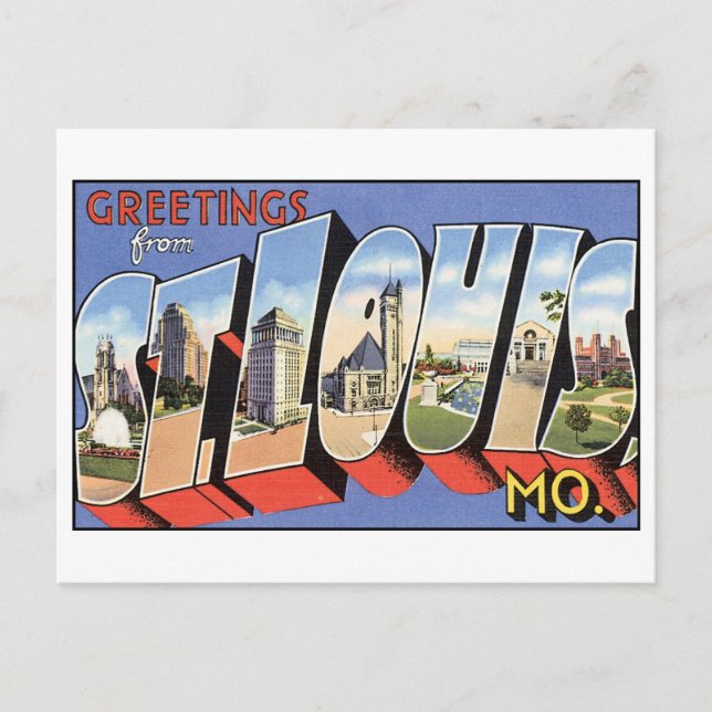 Vintage St. Louis, MO Postcard (Front)
