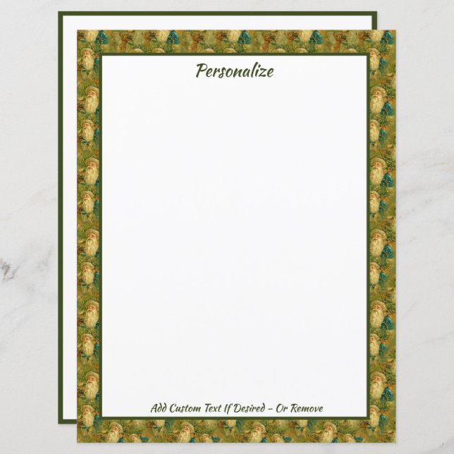 Vintage St. Nicholas Santa Claus Christmas (Front/Back)