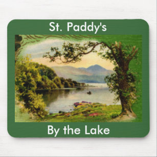 Vintage St. Paddy's By the Lake Mousepad