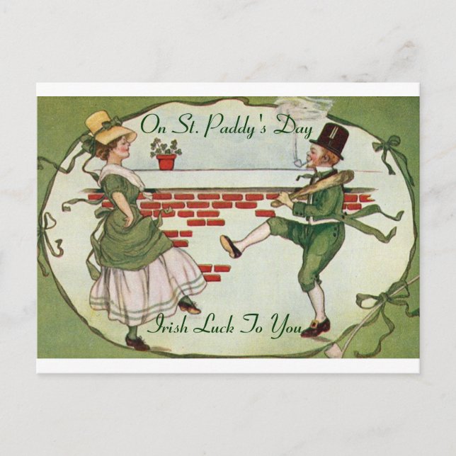 Vintage St. Paddy's Day Postcard (Front)