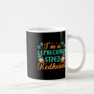 Vintage St Patricks Day Cute Redhead Clover Funny Coffee Mug