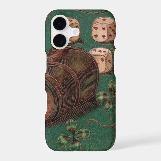 Vintage St. Patrick's Day, Good Luck Irish Dice (Back)
