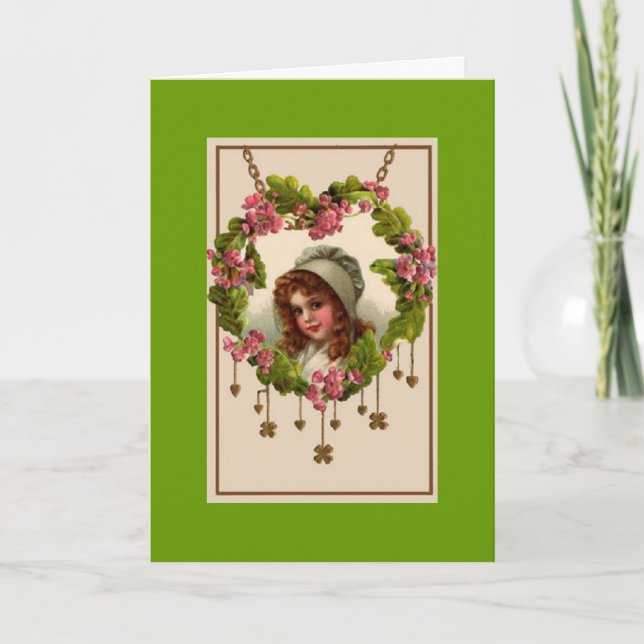 Vintage St. Patrick's Day Greeting Card (Front)