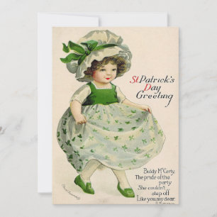 Vintage St Patrick's Day Holiday Card
