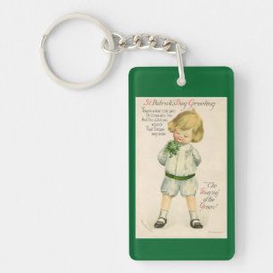 Vintage St. Patrick's Day Key Ring