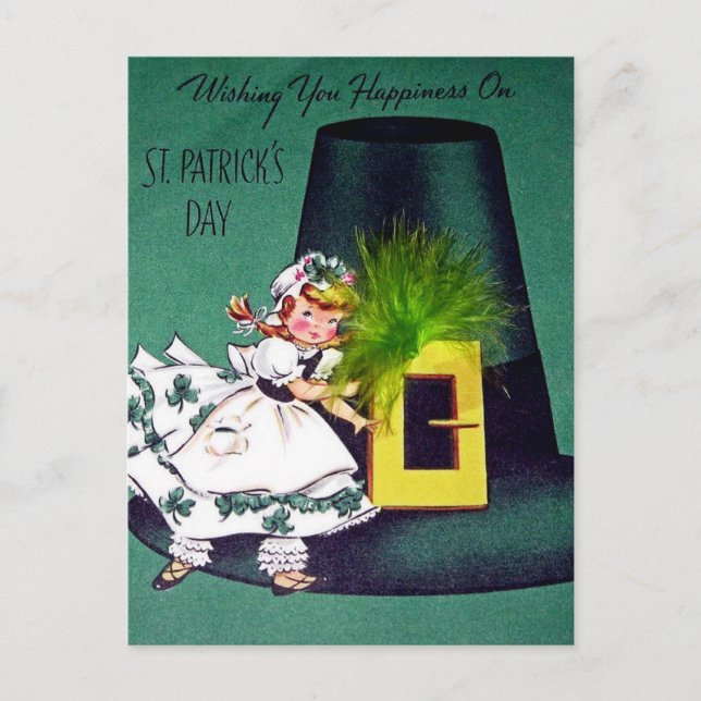 Vintage St Patrick's Day Postcard (Front)