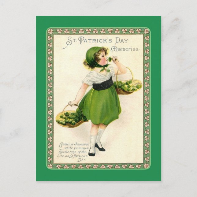 Vintage St Patrick's Day postcard (Front)