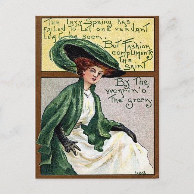Vintage St Patrick's Day Postcard (Front)