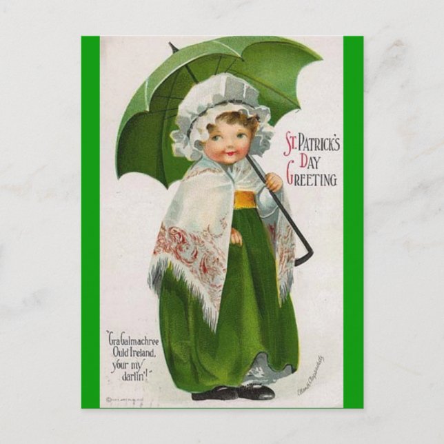 Vintage St Patricks Day Postcard (Front)
