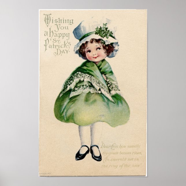 Vintage St Patrick's Day Poster (Front)