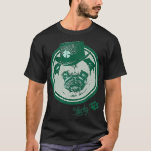 Vintage St Patricks Day Pug T-Shirt