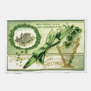 Vintage St. Patrick's Day Tea Towel