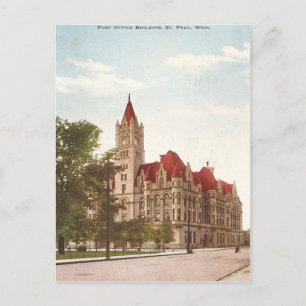Vintage St. Paul Post Office Postcard