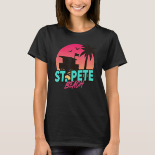 Vintage St Pete Beach Florida Palm Trees Fl Retro T-Shirt