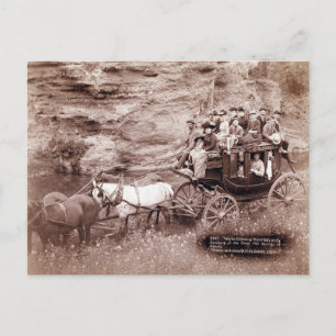 Vintage Stage Coach Postcard