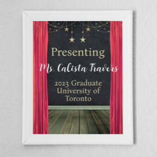 Vintage Stage Custom Announcement Poster