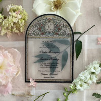 Vintage Stained Glass Effect Wedding