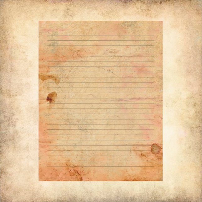 Vintage Stained Writing Paper (Creator Uploaded)