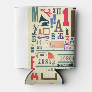 Vintage Stamp: Document Decor Can Cooler