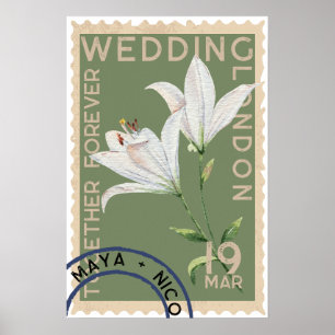 Vintage stamp poster