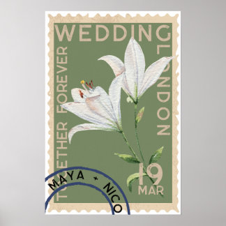 Vintage stamp poster