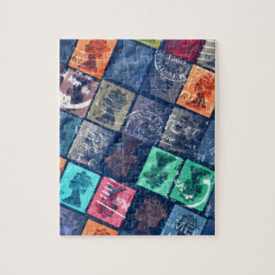 Vintage stamps jigsaw puzzle