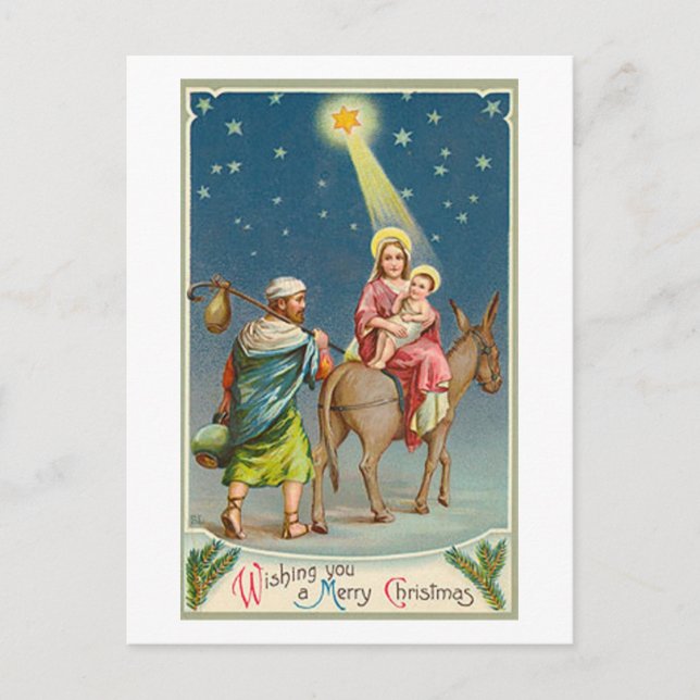 Vintage Star Of Bethlehem Card (Front)