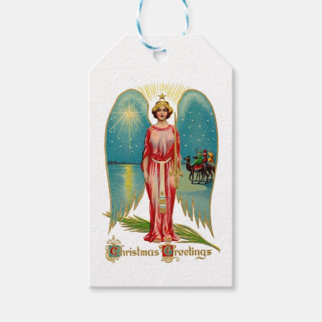 Vintage Star of Bethlehem Gift Tags (Front)