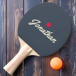 Vintage Star Signature in Dark Slate Ping Pong Paddle